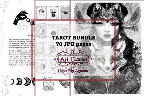 Product picture Tarot Workbook Journal and Spread Bundle
